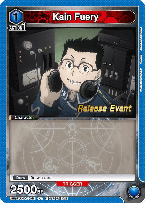 Kain Fuery UEPR/FMA-1-041 card from UE09BT: FULLMETAL ALCHEMIST Release Event Cards