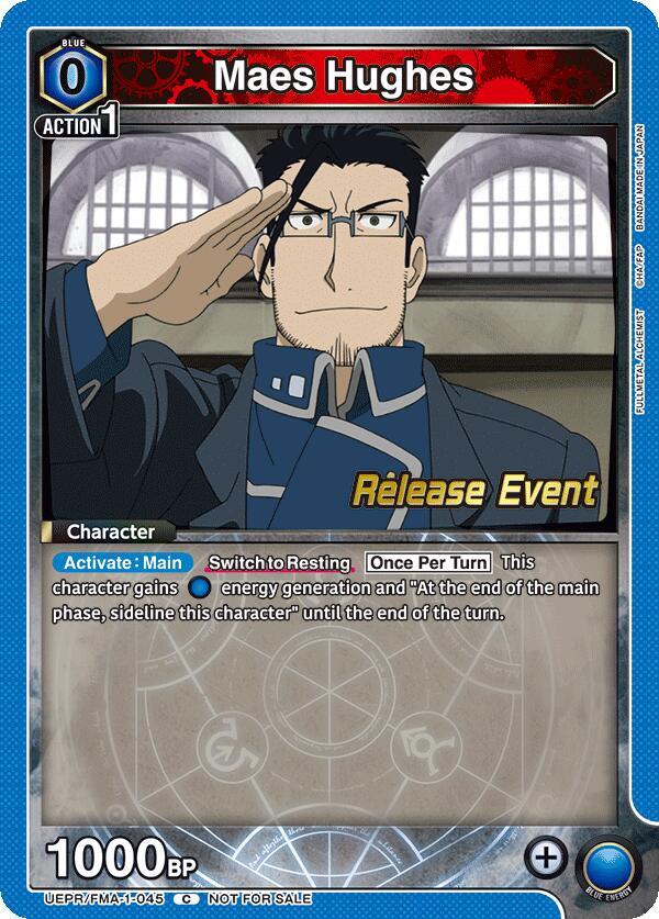 Maes Hughes UEPR/FMA-1-045 card from UE09BT: FULLMETAL ALCHEMIST Release Event Cards