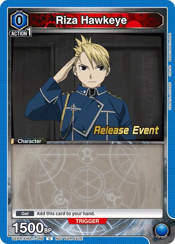 Riza Hawkeye UEPR/FMA-1-048 card from UE09BT: FULLMETAL ALCHEMIST Release Event Cards