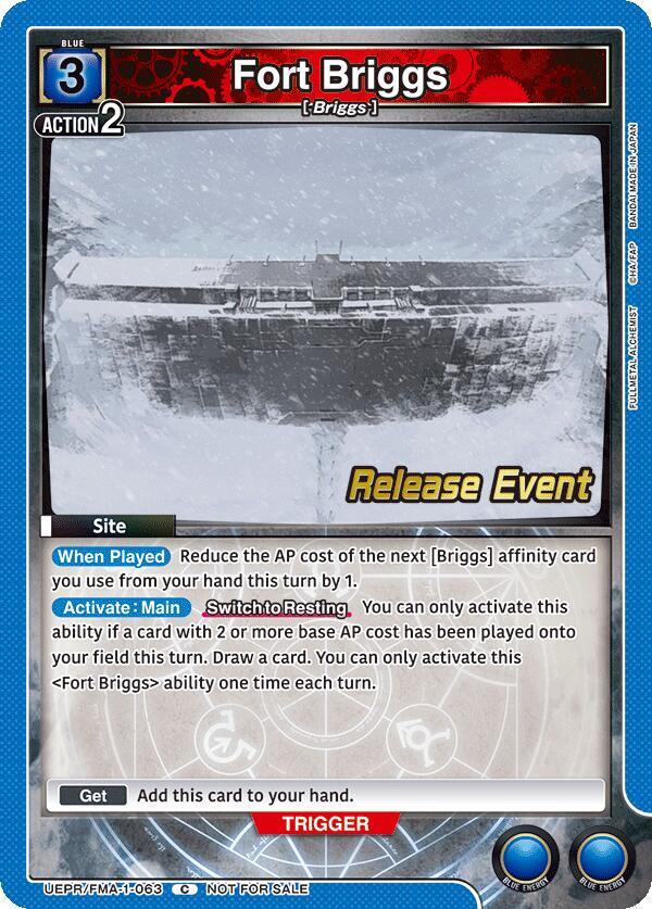 Fort Briggs UEPR/FMA-1-063 card from UE09BT: FULLMETAL ALCHEMIST Release Event Cards
