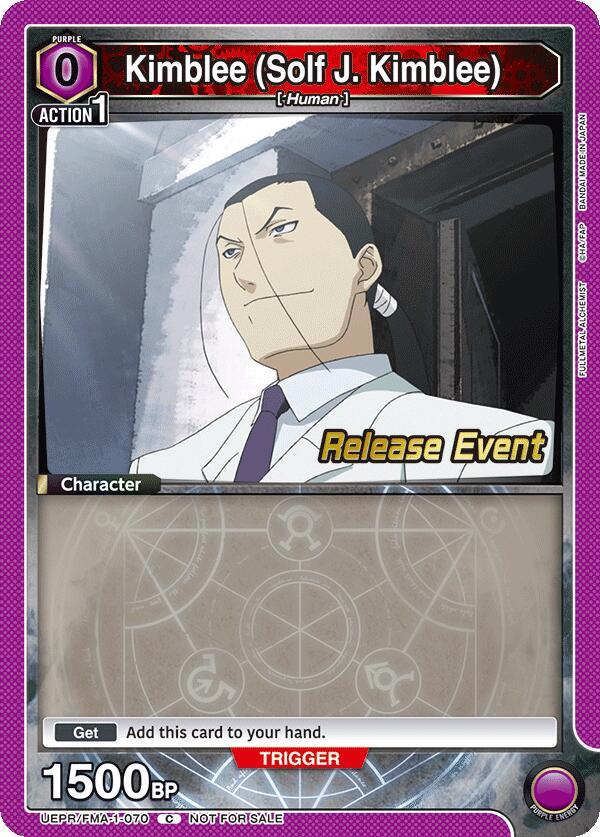 Kimblee (Solf J. Kimblee) UEPR/FMA-1-070 card from UE09BT: FULLMETAL ALCHEMIST Release Event Cards