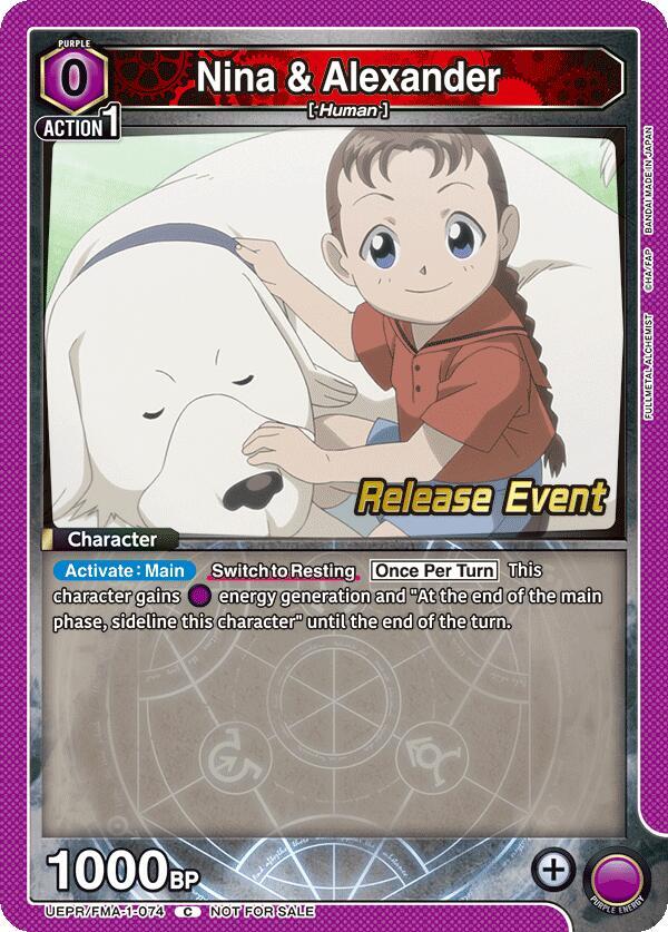 Nina & Alexander UEPR/FMA-1-074 card from UE09BT: FULLMETAL ALCHEMIST Release Event Cards