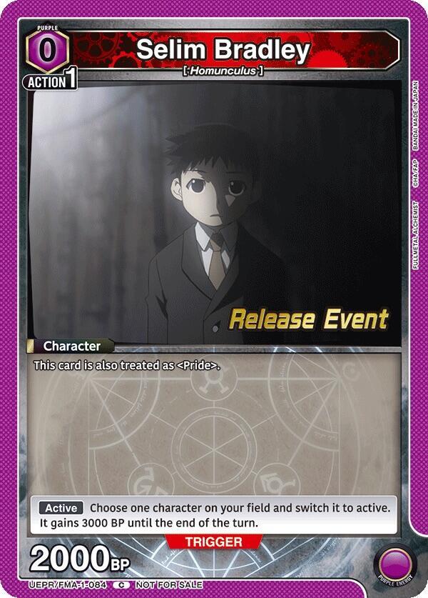 Selim Bradley UEPR/FMA-1-084 card from UE09BT: FULLMETAL ALCHEMIST Release Event Cards