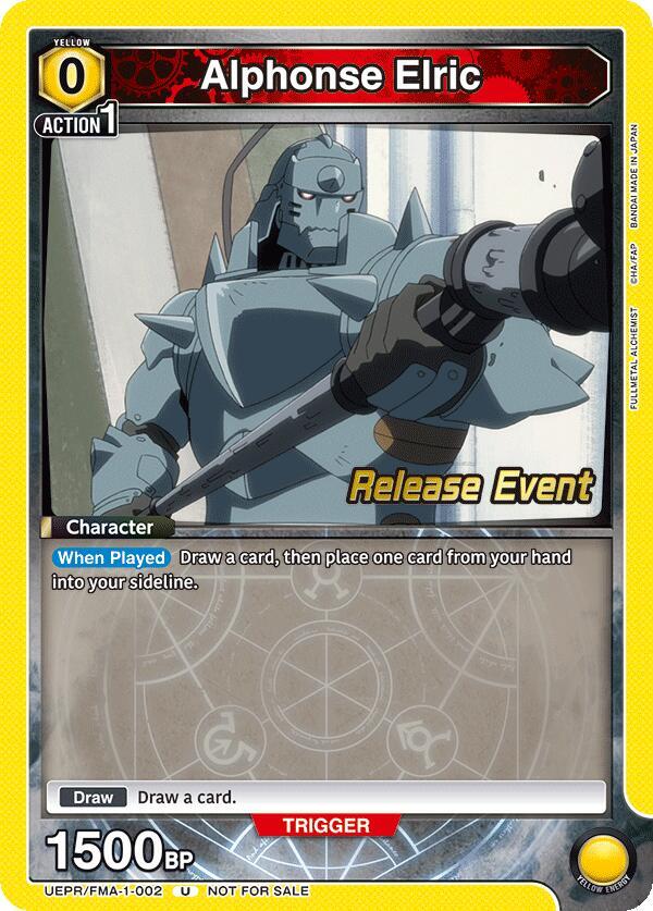 Alphonse Elric UEPR/FMA-1-002 card from UE09BT: FULLMETAL ALCHEMIST Release Event Cards