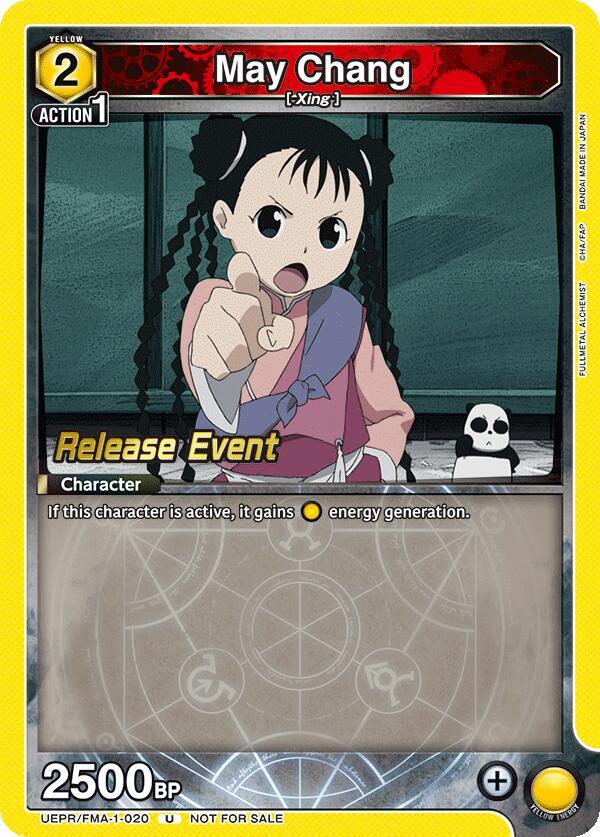 May Chang UEPR/FMA-1-020 card from UE09BT: FULLMETAL ALCHEMIST Release Event Cards