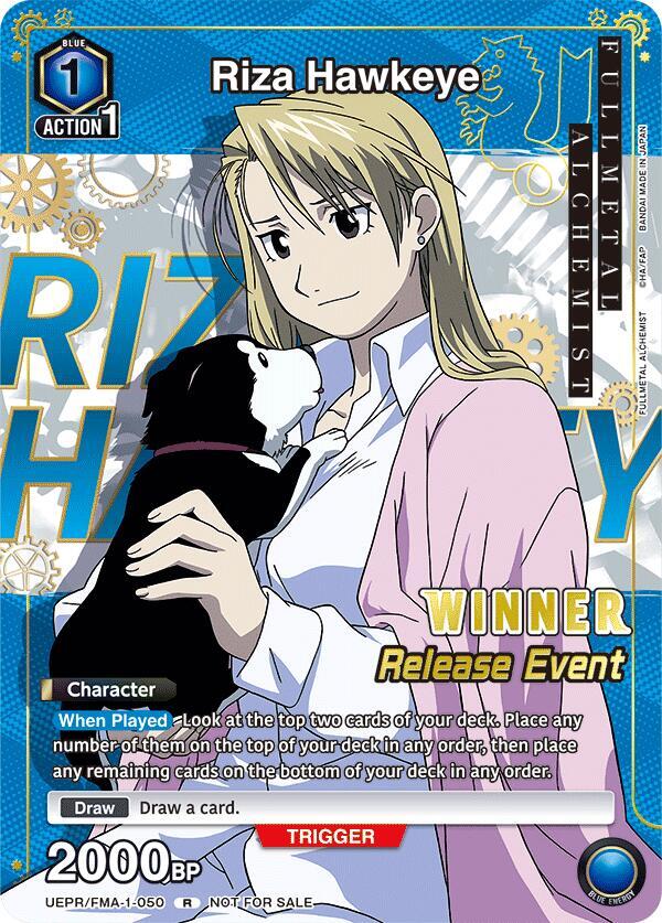 Riza Hawkeye (Release Event Winner) UEPR/FMA-1-050 card from UE09BT: FULLMETAL ALCHEMIST Release Event Cards