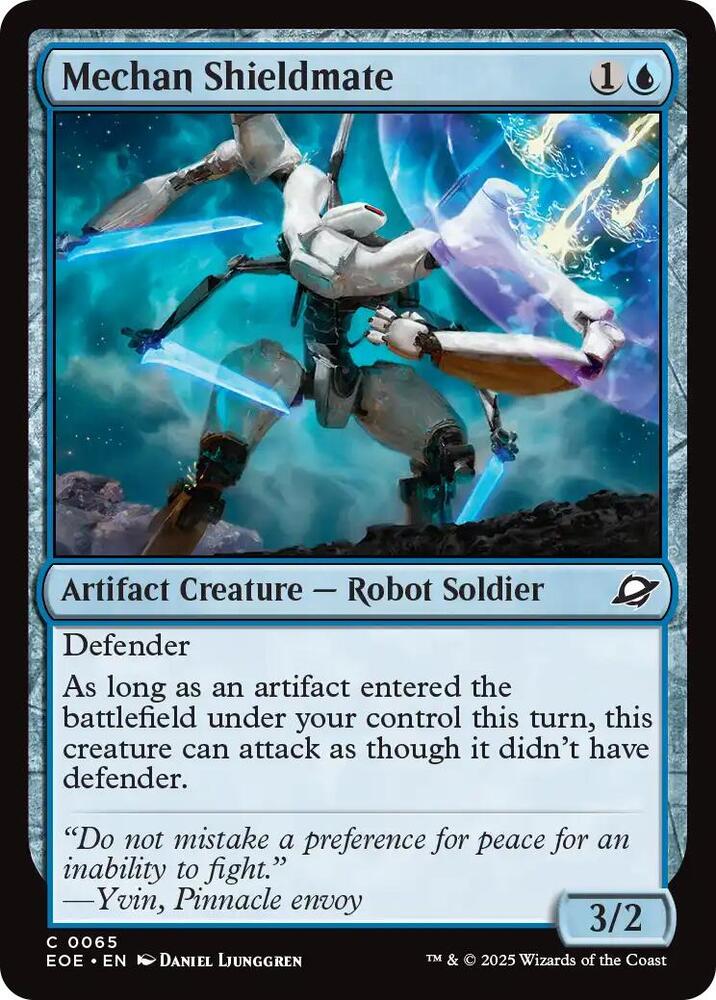 Mechan Shieldmate 65 card from Edge of Eternities