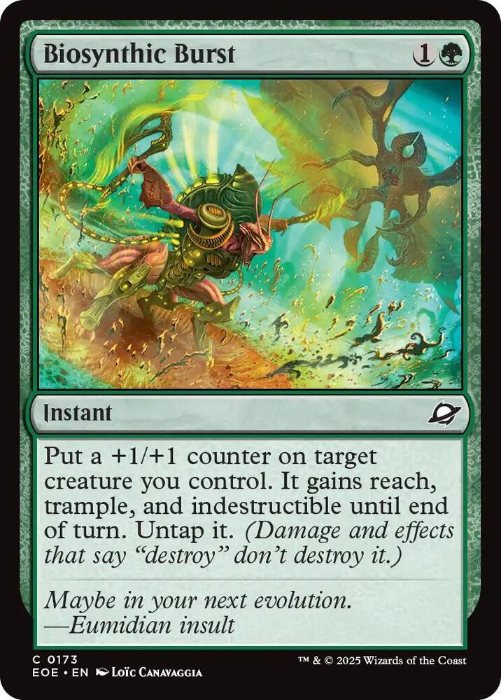 Biosynthic Burst 173 card from Edge of Eternities