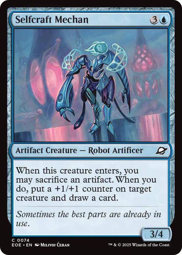 Selfcraft Mechan 74 card from Edge of Eternities