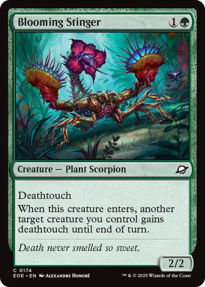 Blooming Stinger 174 card from Edge of Eternities