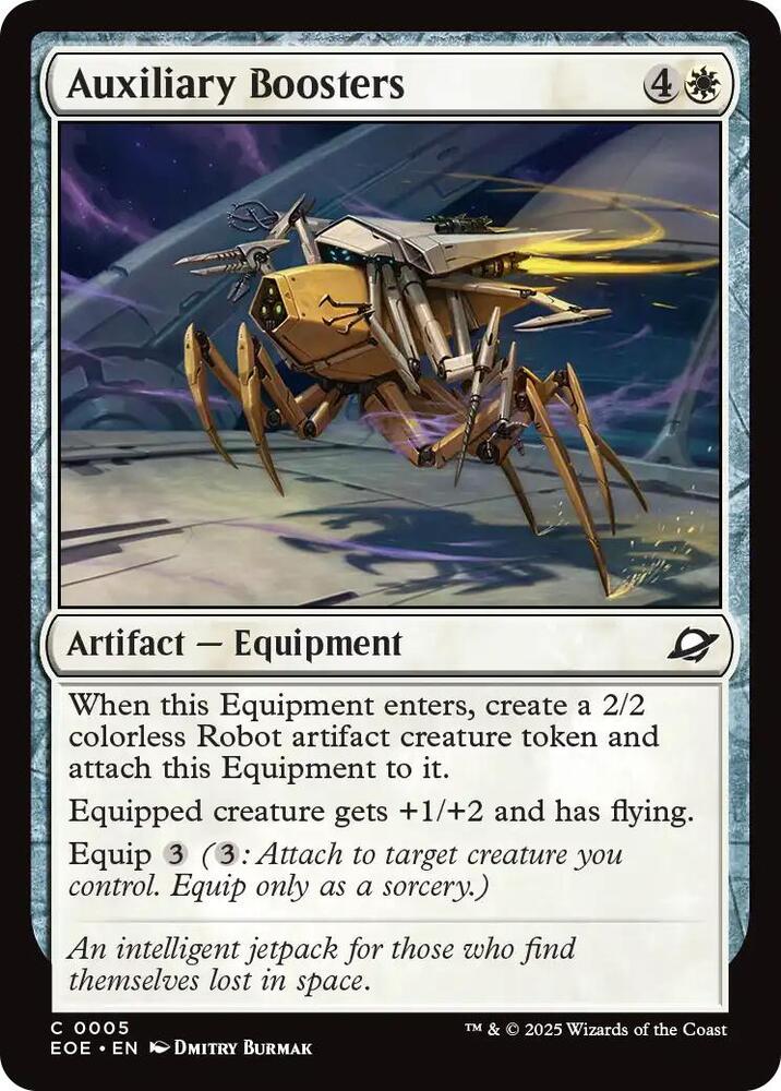 Auxiliary Boosters 5 card from Edge of Eternities