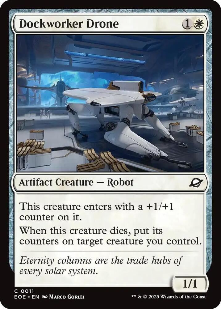 Dockworker Drone 11 card from Edge of Eternities