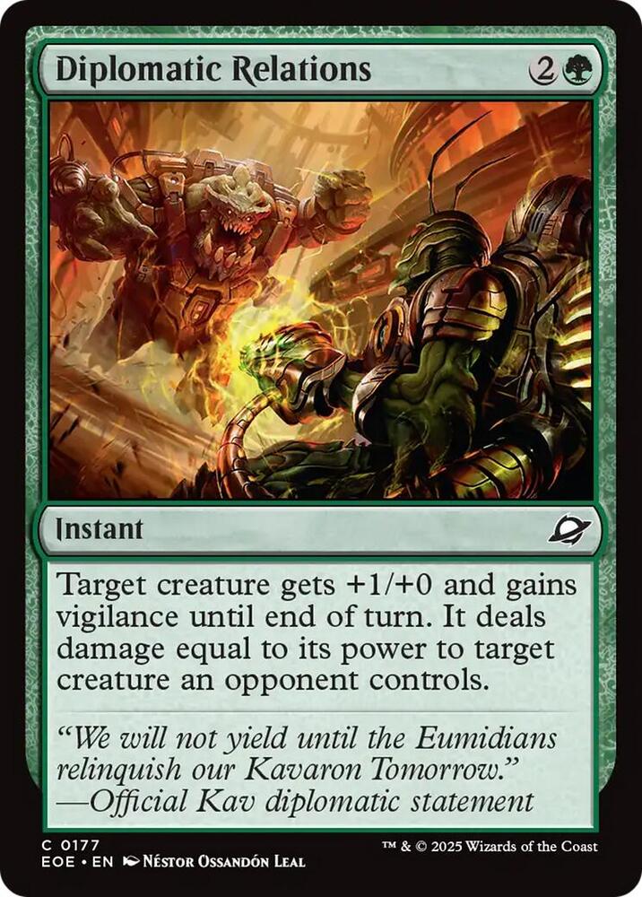 Diplomatic Relations 177 card from Edge of Eternities