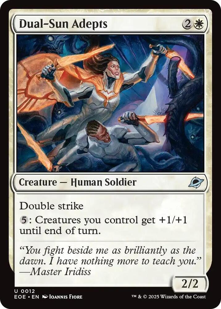 Dual-Sun Adepts 12 card from Edge of Eternities