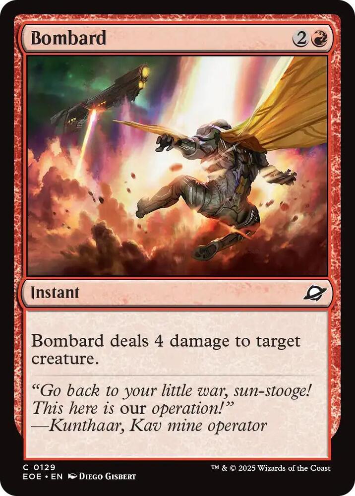 Bombard 129 card from Edge of Eternities