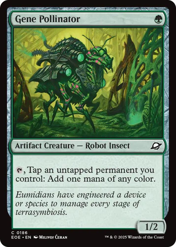 Gene Pollinator 186 card from Edge of Eternities