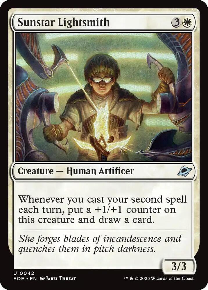 Sunstar Lightsmith 42 card from Edge of Eternities