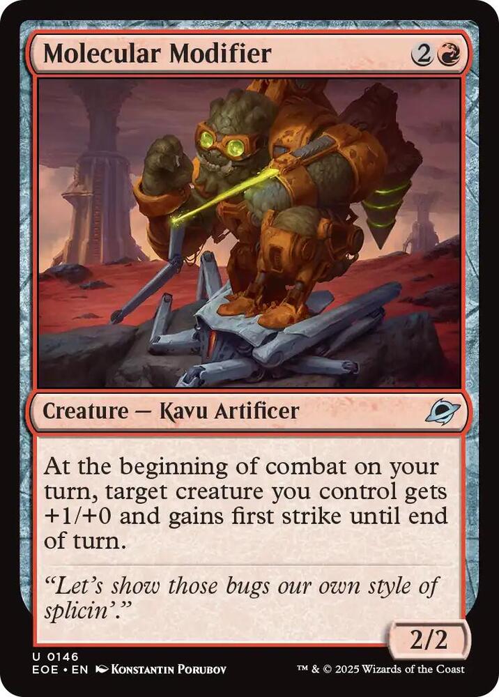 Molecular Modifier 146 card from Edge of Eternities