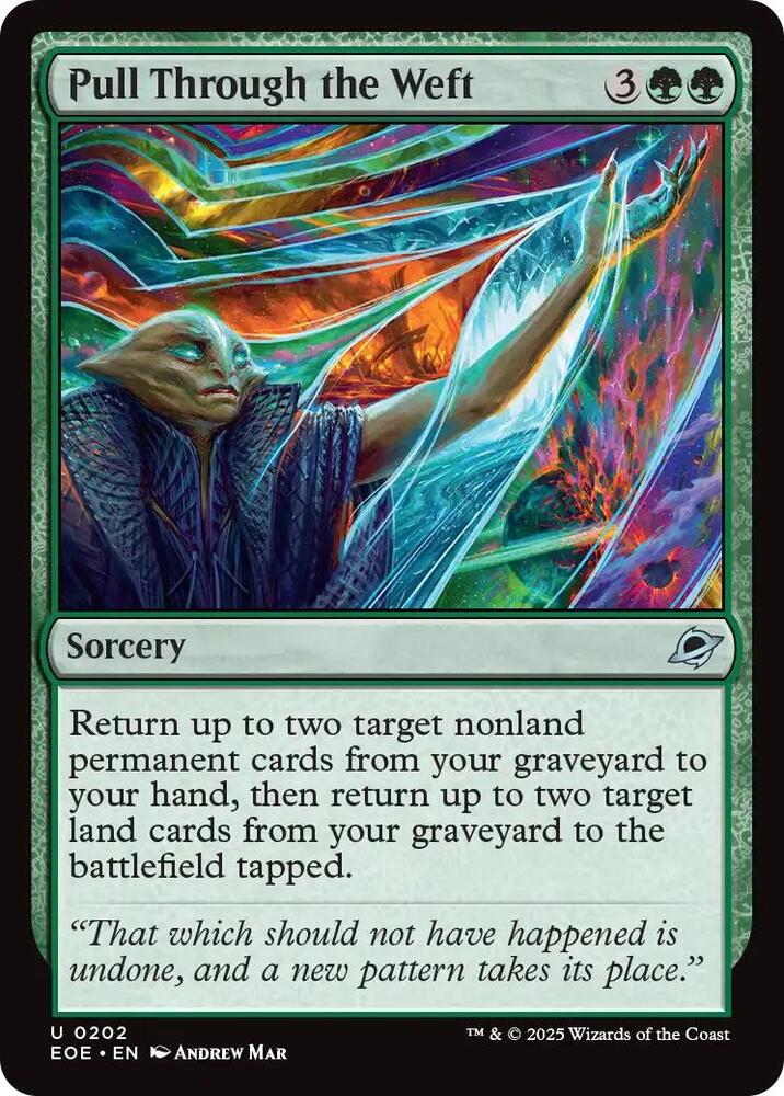 Pull Through the Weft 202 card from Edge of Eternities
