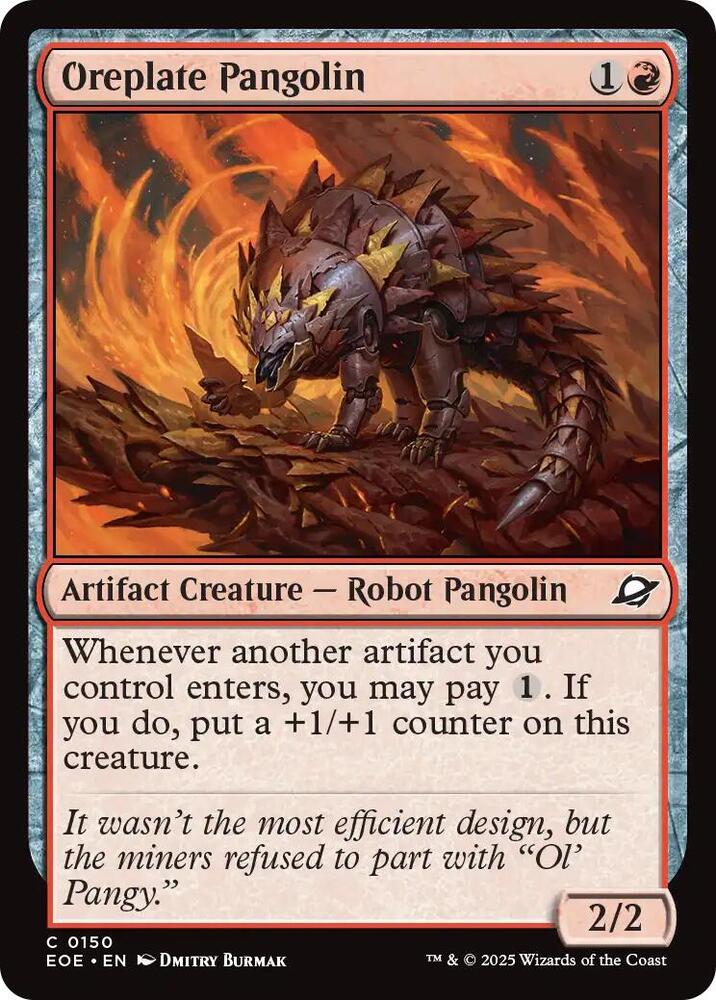 Oreplate Pangolin 150 card from Edge of Eternities