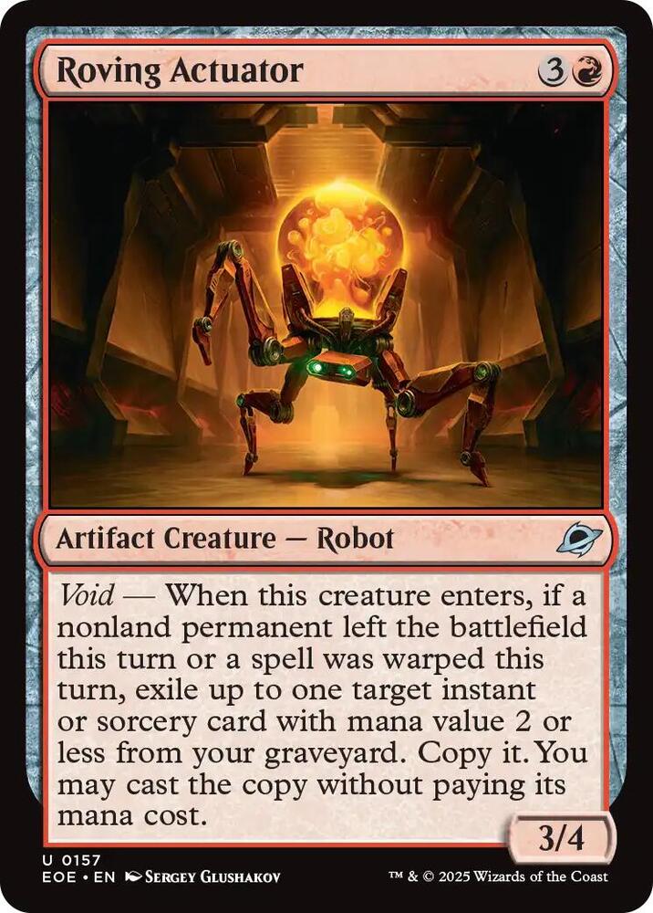 Roving Actuator 157 card from Edge of Eternities