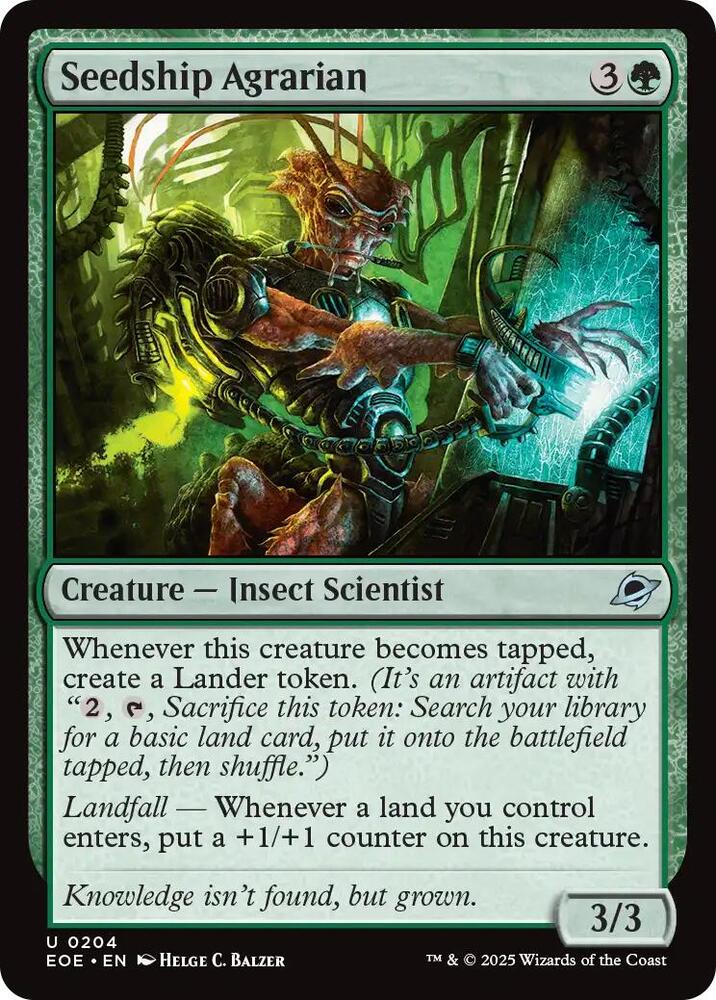 Seedship Agrarian 204 card from Edge of Eternities