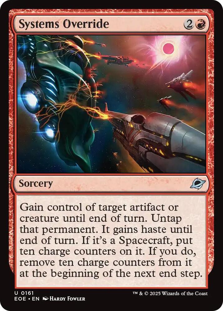 Systems Override 161 card from Edge of Eternities