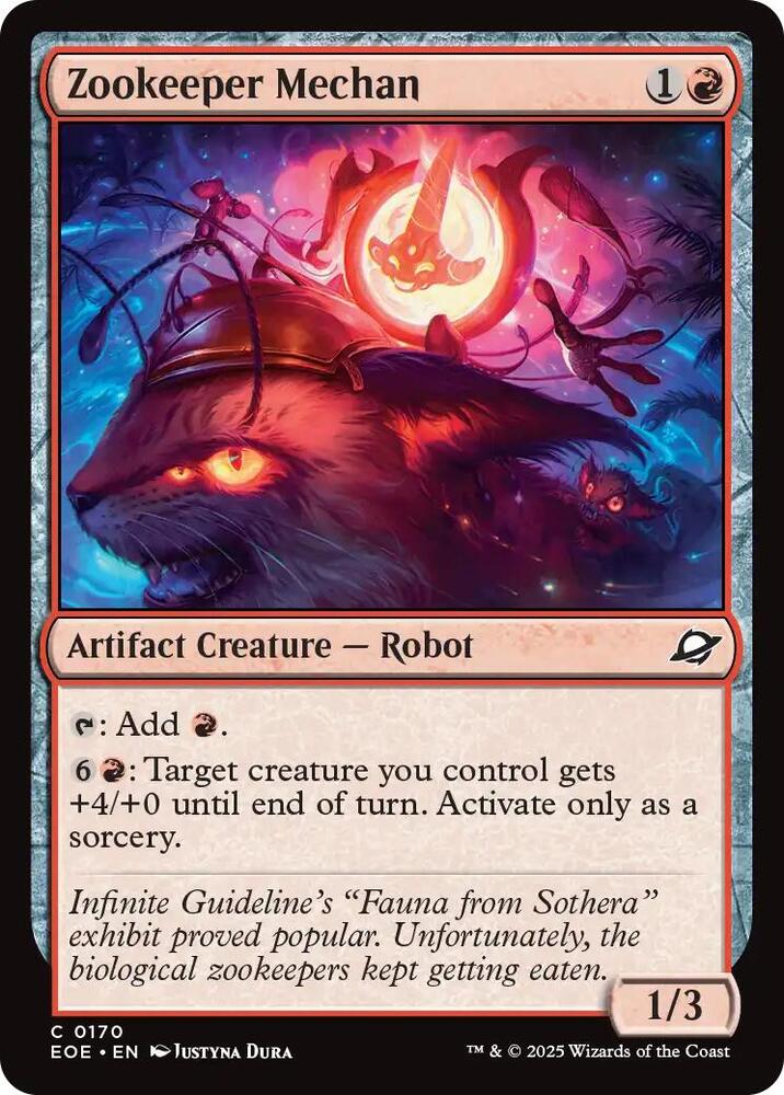 Zookeeper Mechan 170 card from Edge of Eternities