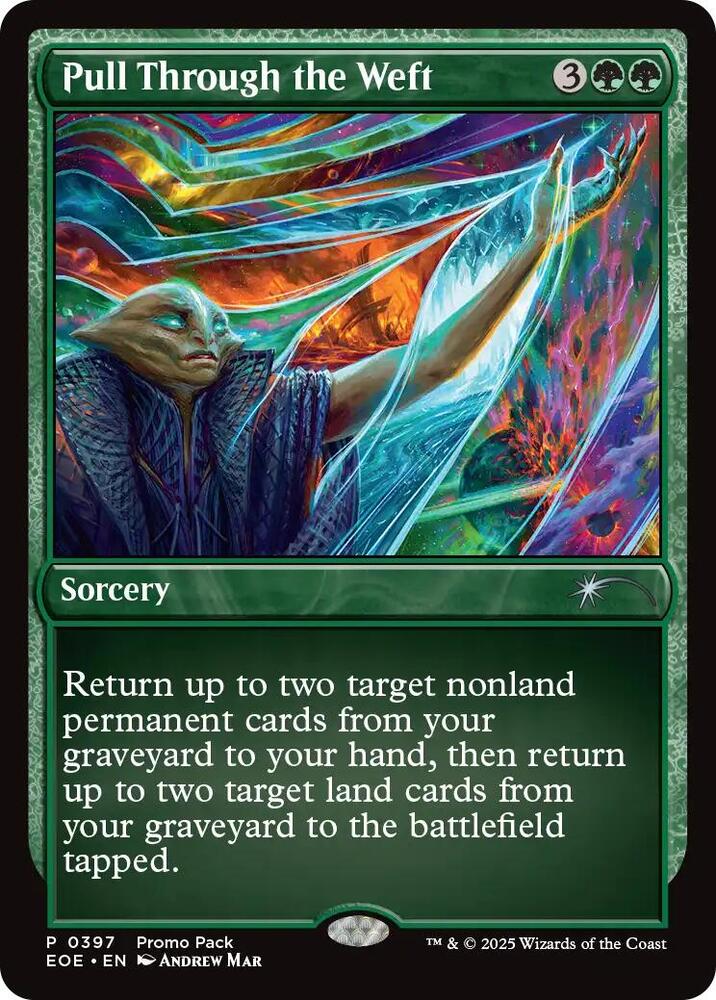 Pull Through the Weft 397 card from Promo Pack: Edge of Eternities