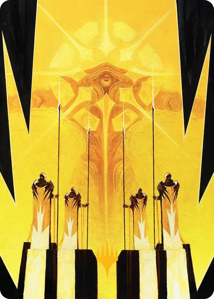 Hardlight Containment Art Card (Gold-Stamped Planeswalker Symbol) 4 card from Art Series: Edge of Eternities