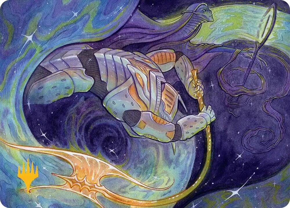 Seam Rip Art Card (Gold-Stamped Planeswalker Symbol) 6 card from Art Series: Edge of Eternities