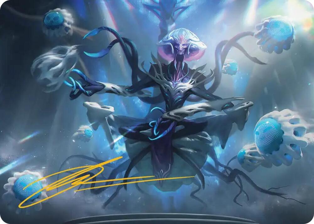 Mm'menon, the Right Hand Art Card (Gold-Stamped Signature) 8 card from Art Series: Edge of Eternities