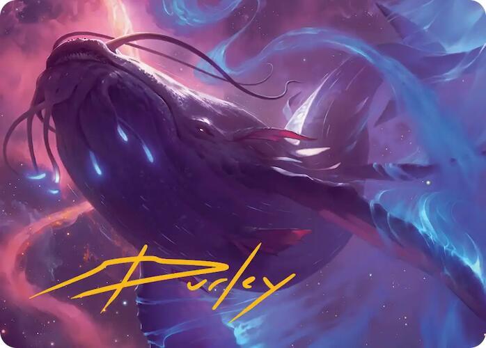 Starbreach Whale Art Card (Gold-Stamped Signature) 9 card from Art Series: Edge of Eternities