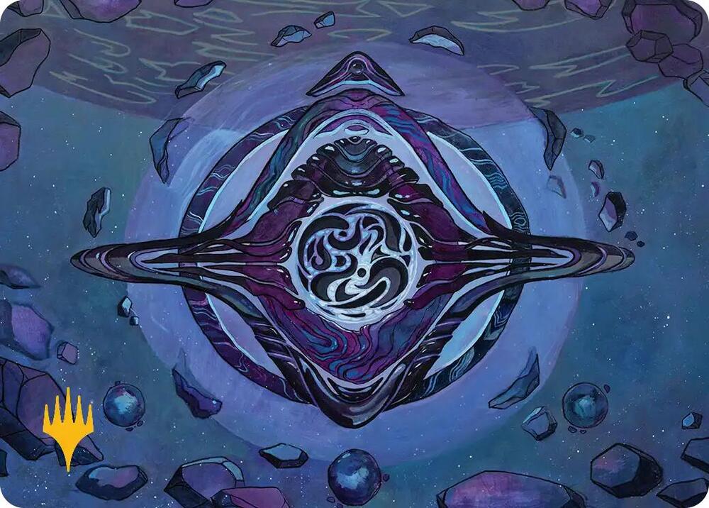 Archenemy's Charm Art Card (Gold-Stamped Planeswalker Symbol) 11 card from Art Series: Edge of Eternities