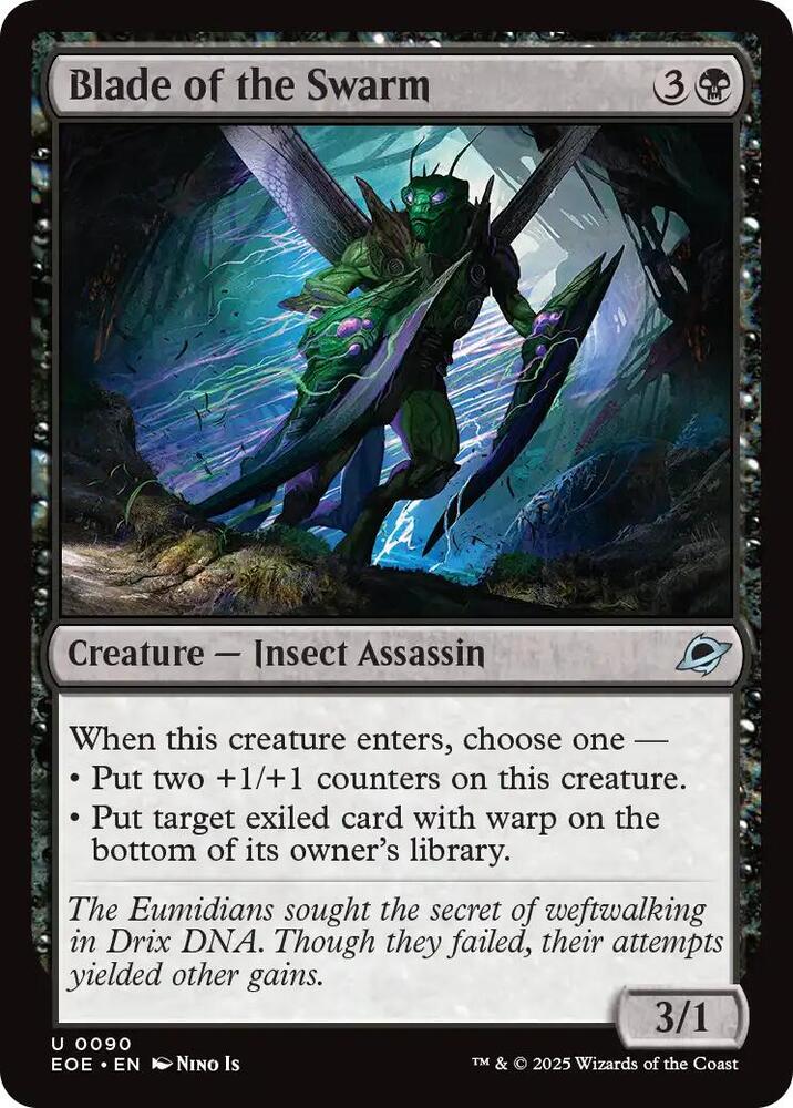 Blade of the Swarm 90 card from Edge of Eternities