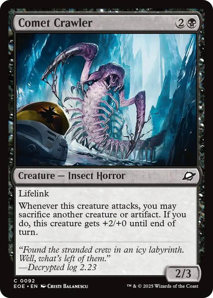 Comet Crawler 92 card from Edge of Eternities