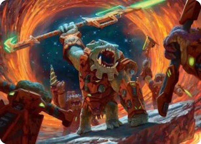 Frontline War-Rager Art Card 16 card from Art Series: Edge of Eternities