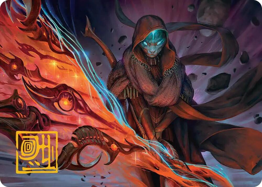 Weftstalker Ardent Art Card (Gold-Stamped Signature) 20 card from Art Series: Edge of Eternities