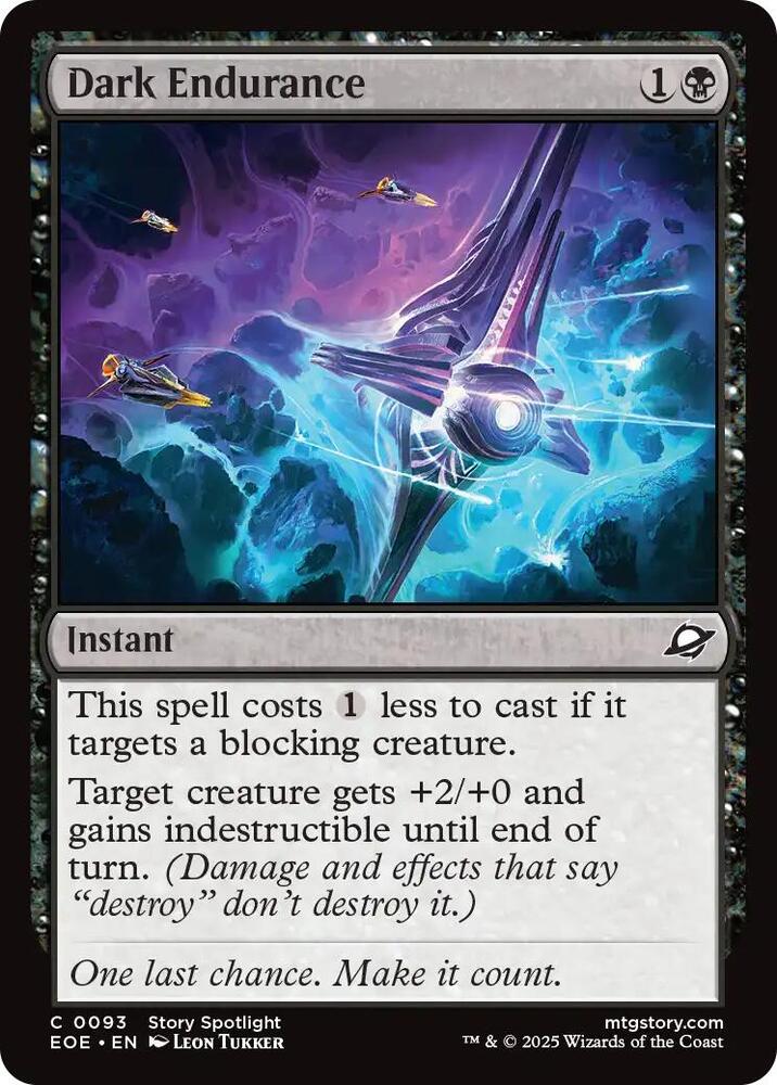 Dark Endurance 93 card from Edge of Eternities