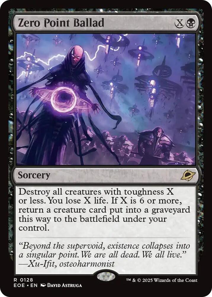 Zero Point Ballad 128 card from Edge of Eternities