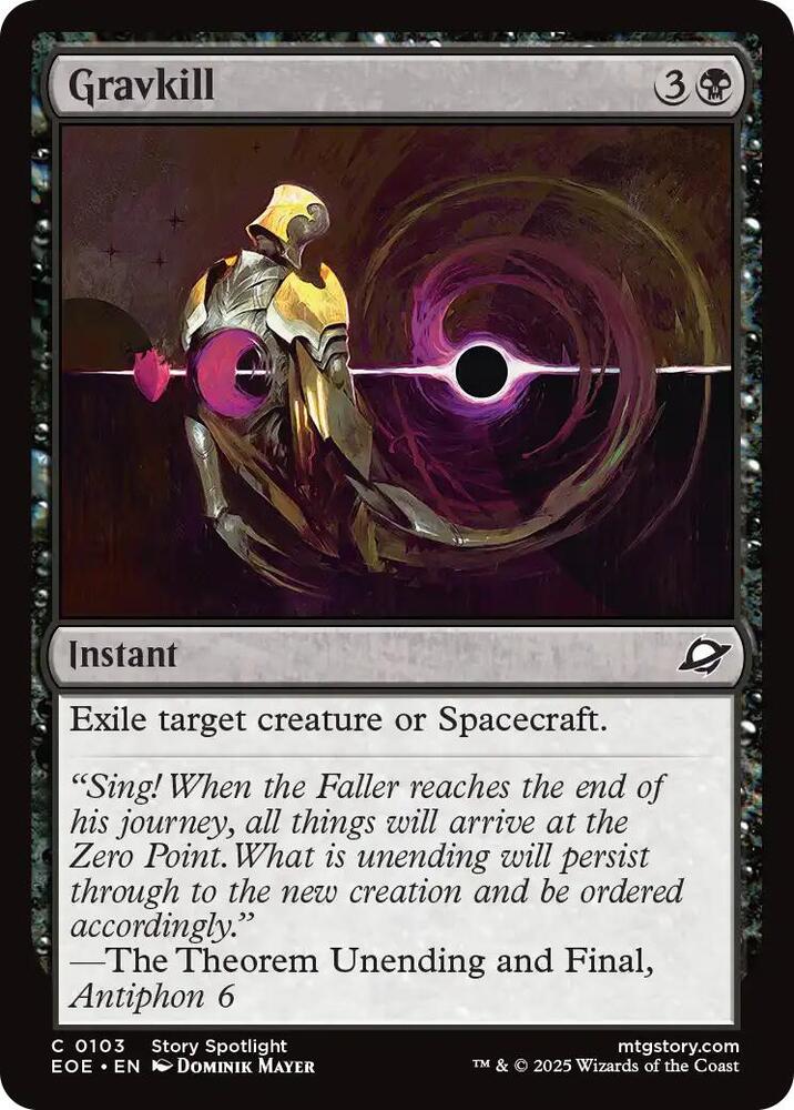 Gravkill 103 card from Edge of Eternities