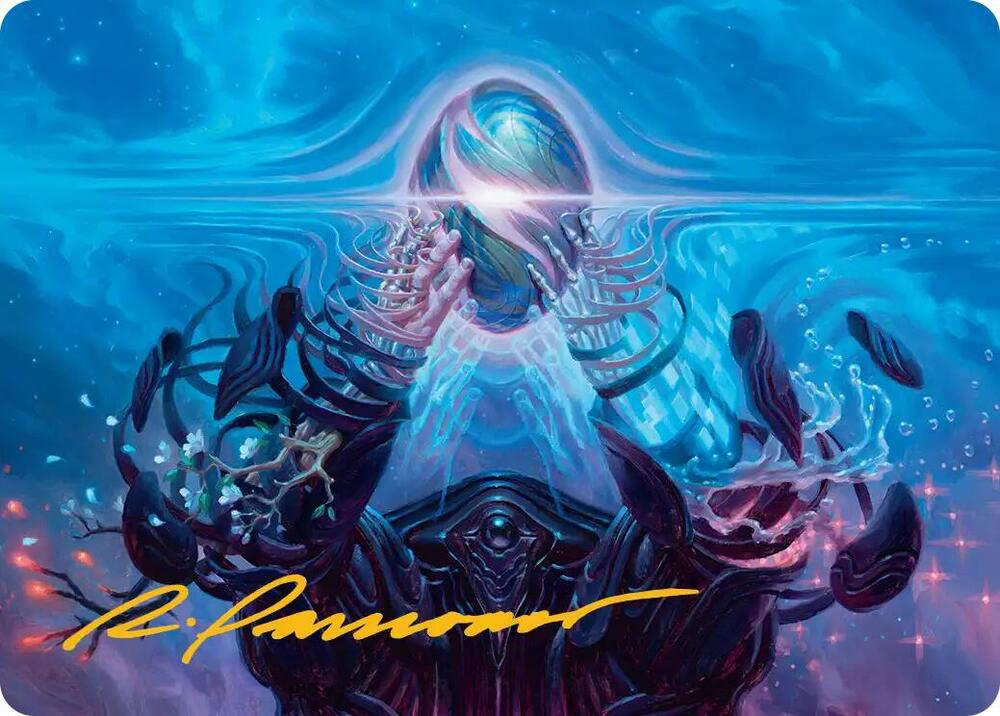 The Endstone Art Card (Gold-Stamped Signature) 28 card from Art Series: Edge of Eternities