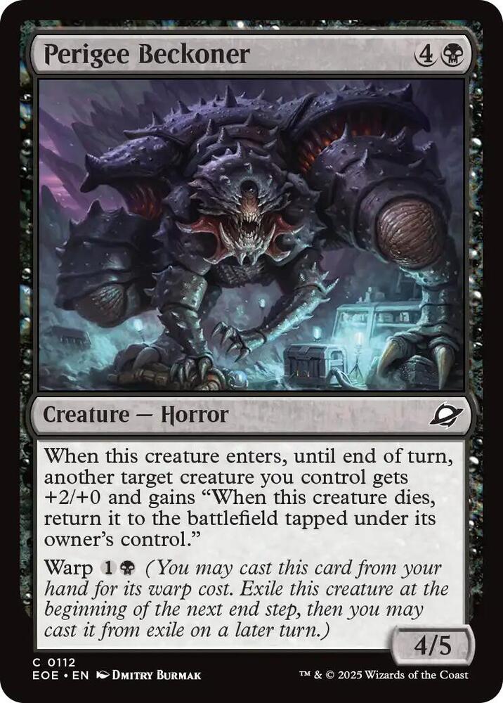 Perigee Beckoner 112 card from Edge of Eternities