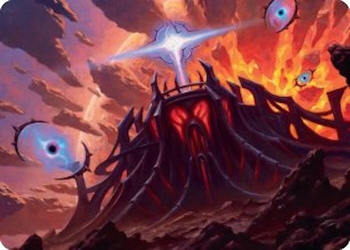 Secluded Starforge Art Card 32 card from Art Series: Edge of Eternities