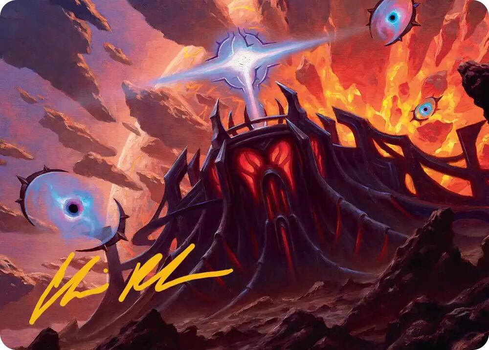 Secluded Starforge Art Card (Gold-Stamped Signature) 32 card from Art Series: Edge of Eternities
