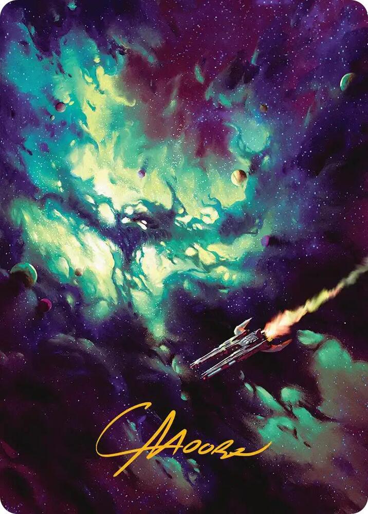 Blinkmoth Nexus Art Card (Gold-Stamped Signature) 42 card from Art Series: Edge of Eternities