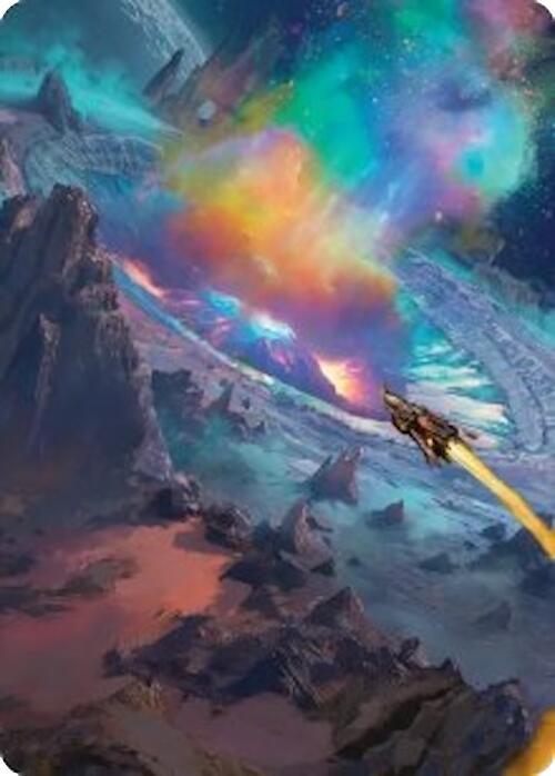 Meteor Crater Art Card 45 card from Art Series: Edge of Eternities