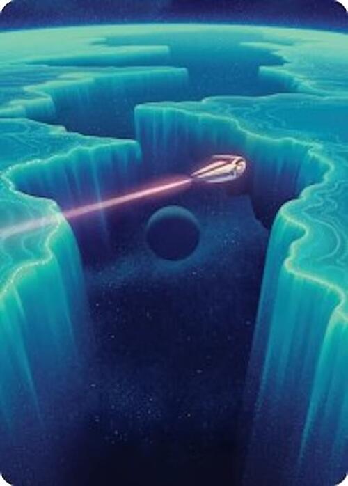 Cascading Cataracts Art Card (50/54) card from Art Series: Edge of Eternities