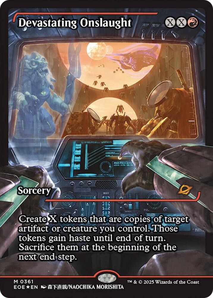 Devastating Onslaught (Showcase) 361 card from Edge of Eternities