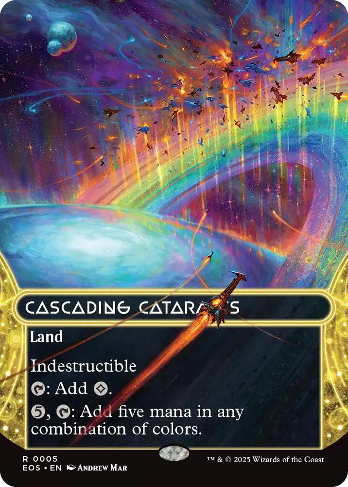 Cascading Cataracts (Borderless) 5 card from Edge of Eternities: Stellar Sights